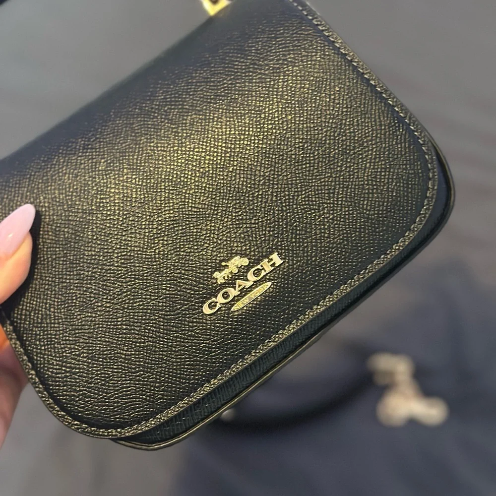Coach Black Leather Crossbody Bag - Picture 4 of 8